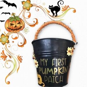 Baby’s First Halloween Pumpkin Patch Keepsake Bucket